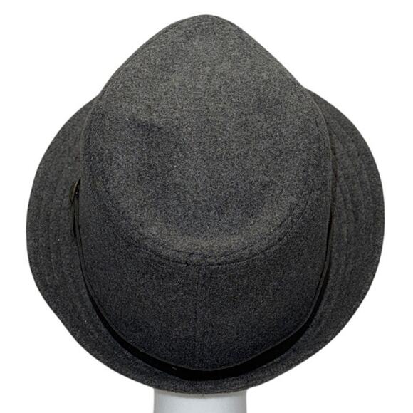 D&Y Gray Wool Blend Fedora Hat Buckle Band Style AFD0683 Men’s Women’s Unisex - Picture 4 of 7